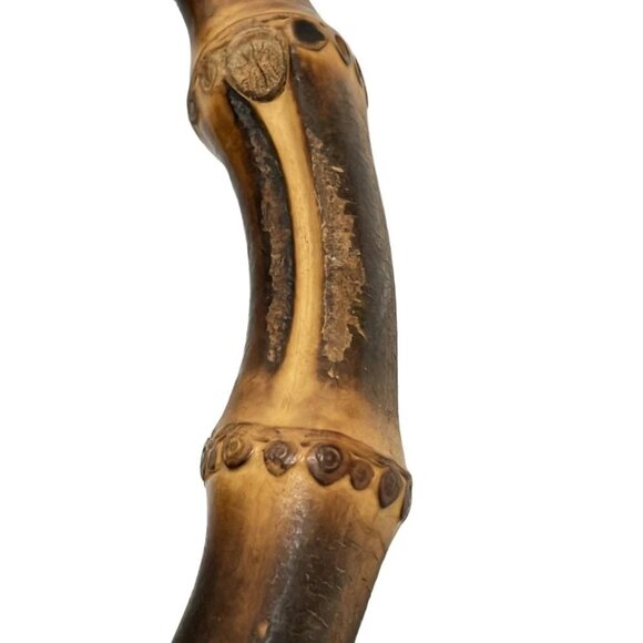 Auth GUCCI Bamboo Shopper 336032 Light Blue Brown Leather Bamboo - Tote Bag - Picture 14 of 16